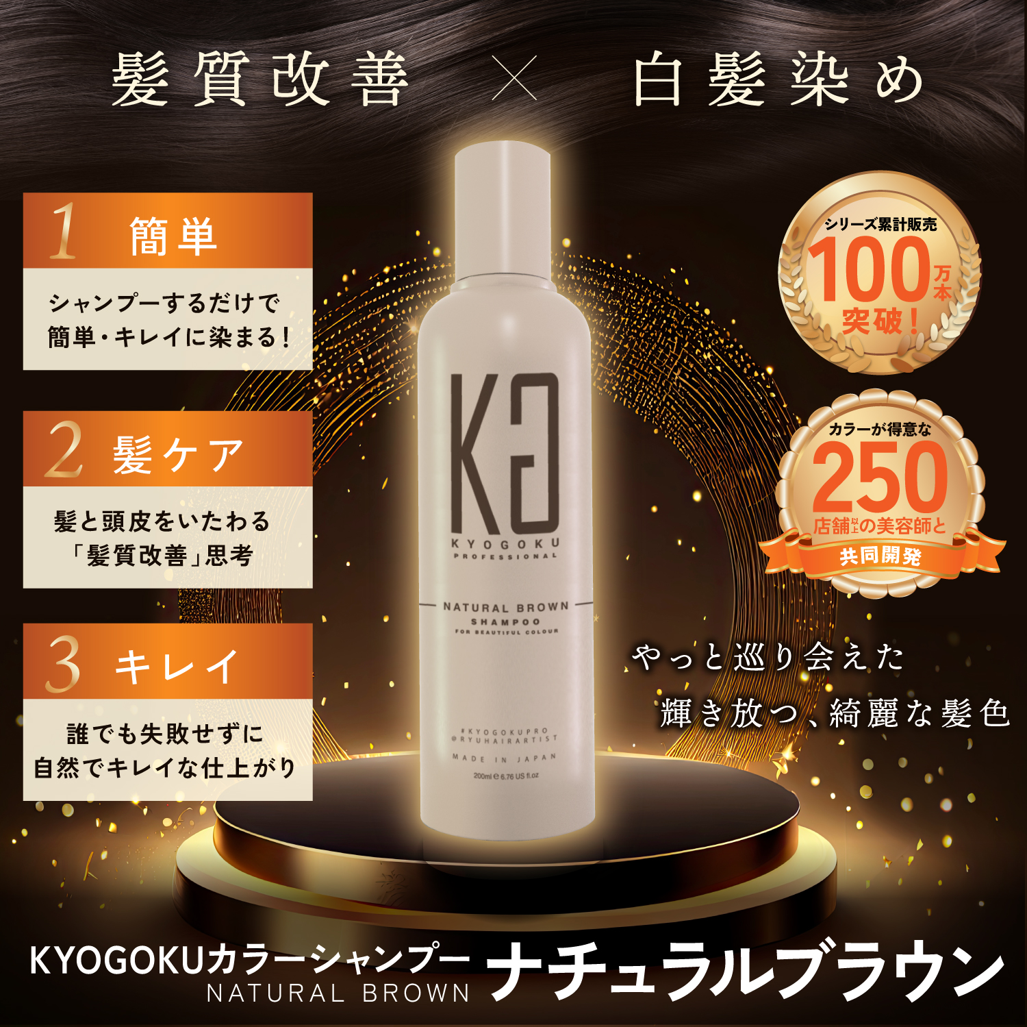 Kyogoku Professional / KYOGOKU カラーシャンプー ナチュラルブラウン