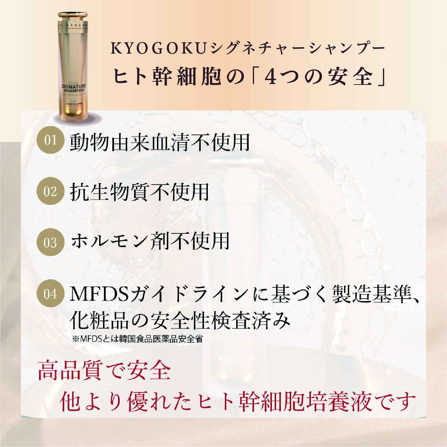 Kyogoku Professional / KYOGOKUシグネチャーシャンプー120ml 天然由来