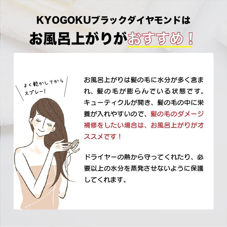 KYOGOKU ブラックダイヤモンド 使用方法