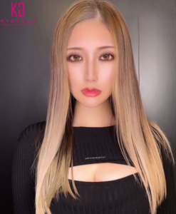面長 前髪