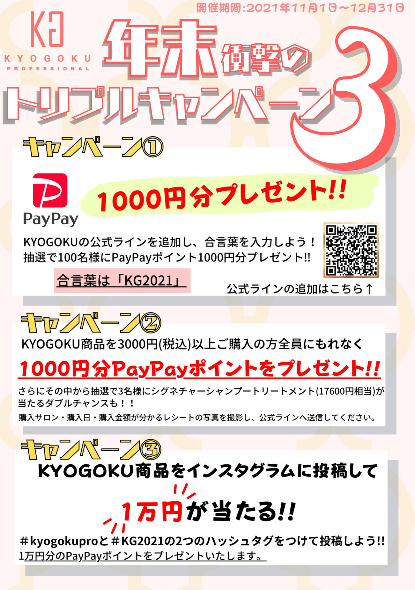 Kyogoku Professional 年末キャンペーン開催が決定