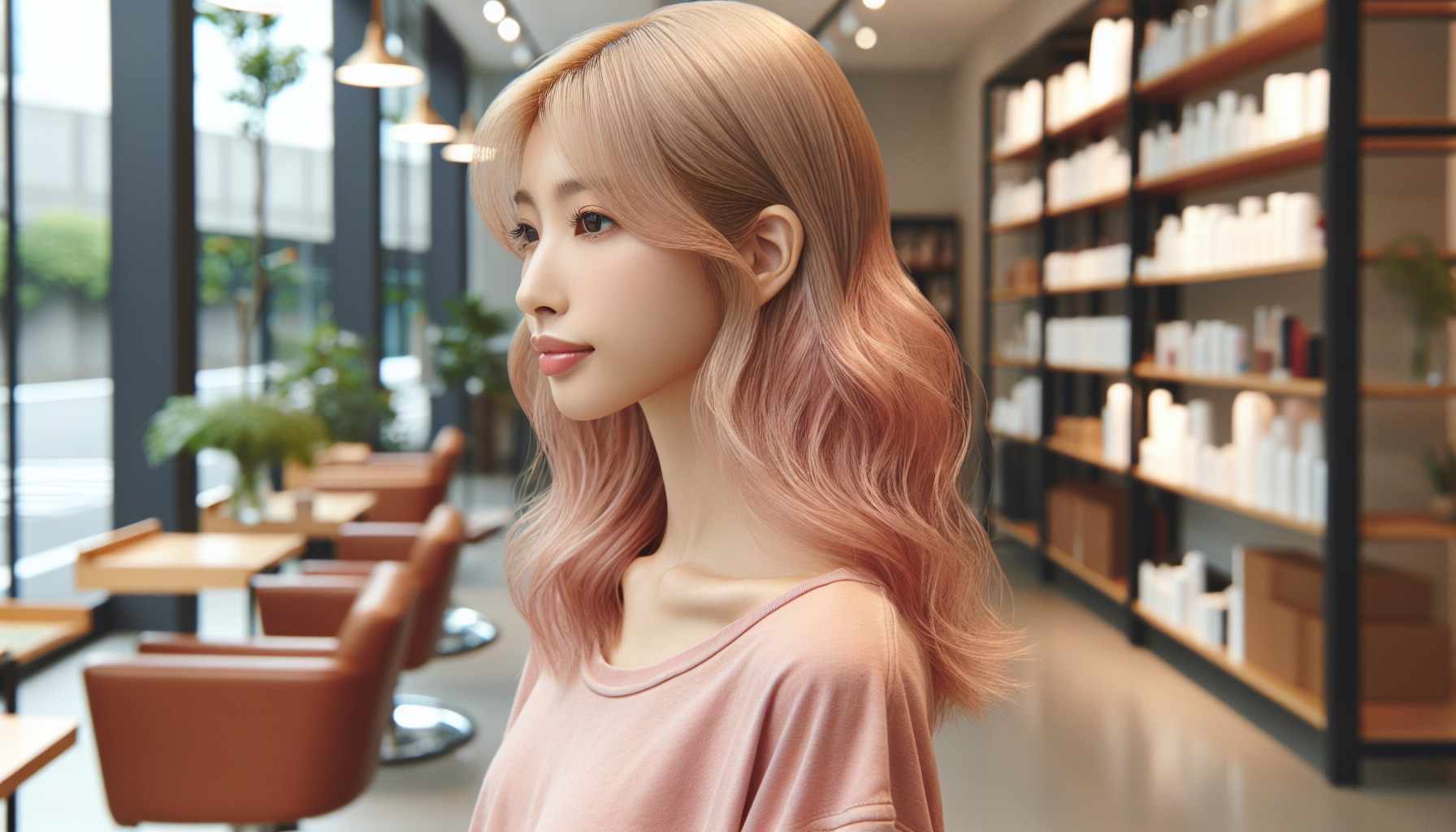 ピンクベージュのヘアカラーの種類と染め方は?のイメージ画像